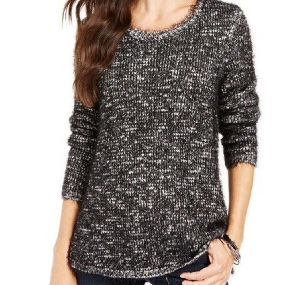 Style & Co marled eyelash sweater, size small